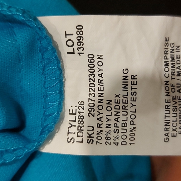 Le Chateau Blue Bodycon Dress - Picture 5 of 5